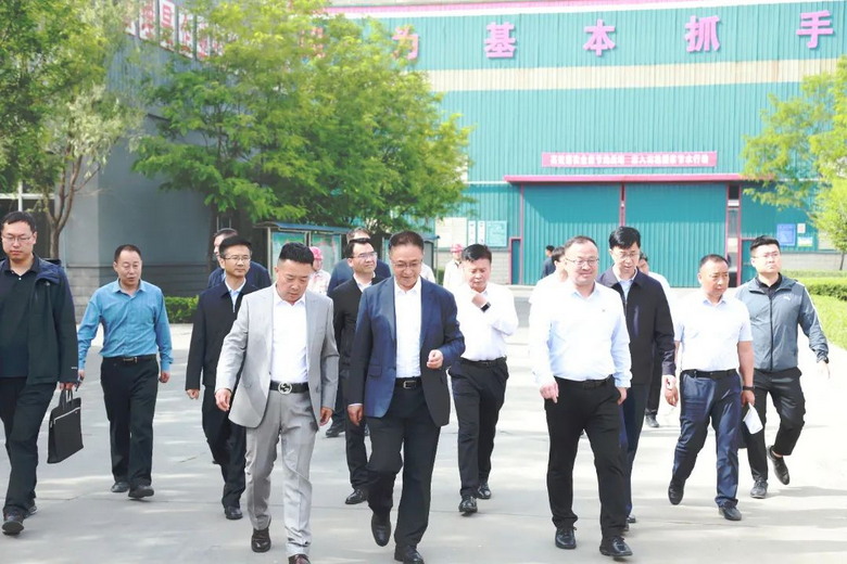 石嘴山市委书记褚伟一行莅临我司调研